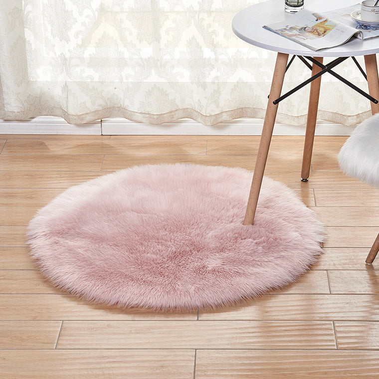 Plush carpet in a cozy home living room with modern furniture and warm lighting

