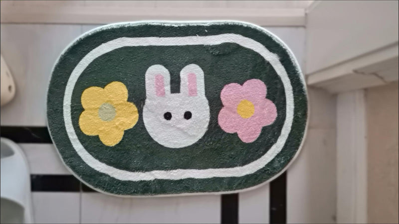 Bathroom absorbent mat

