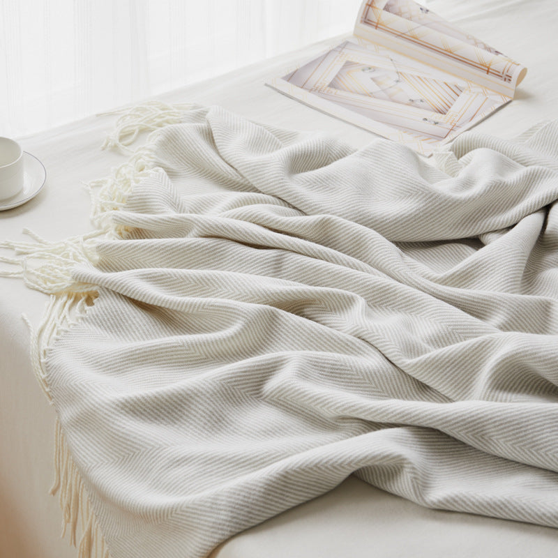 Woven jacquard throw

Wave pattern sofa blanket