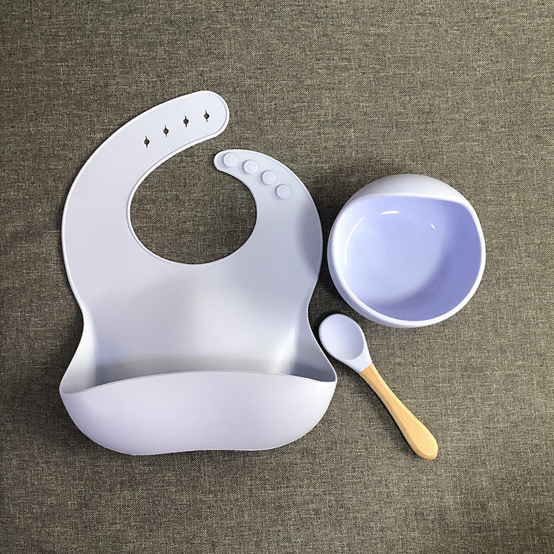 Silicone bib and spoon

Wooden baby spoon

