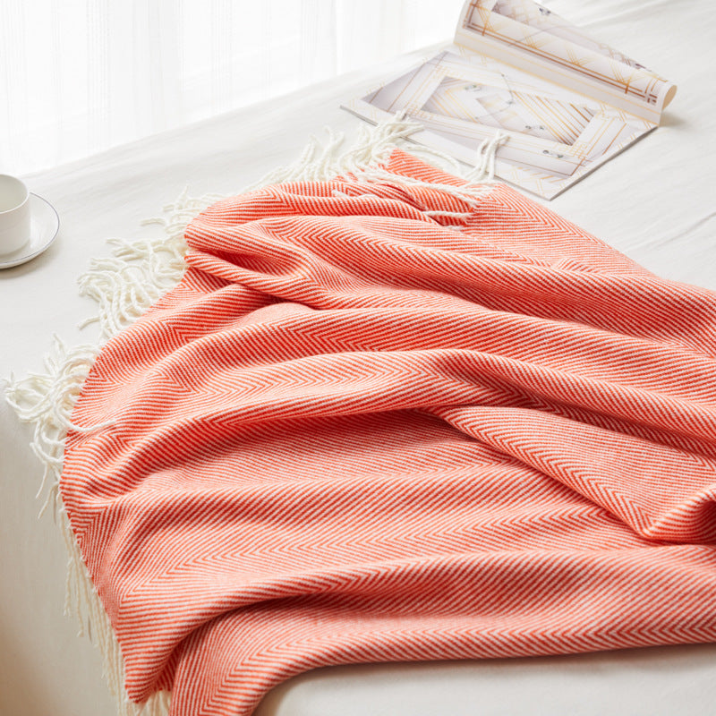 Woven jacquard throw

Wave pattern sofa blanket