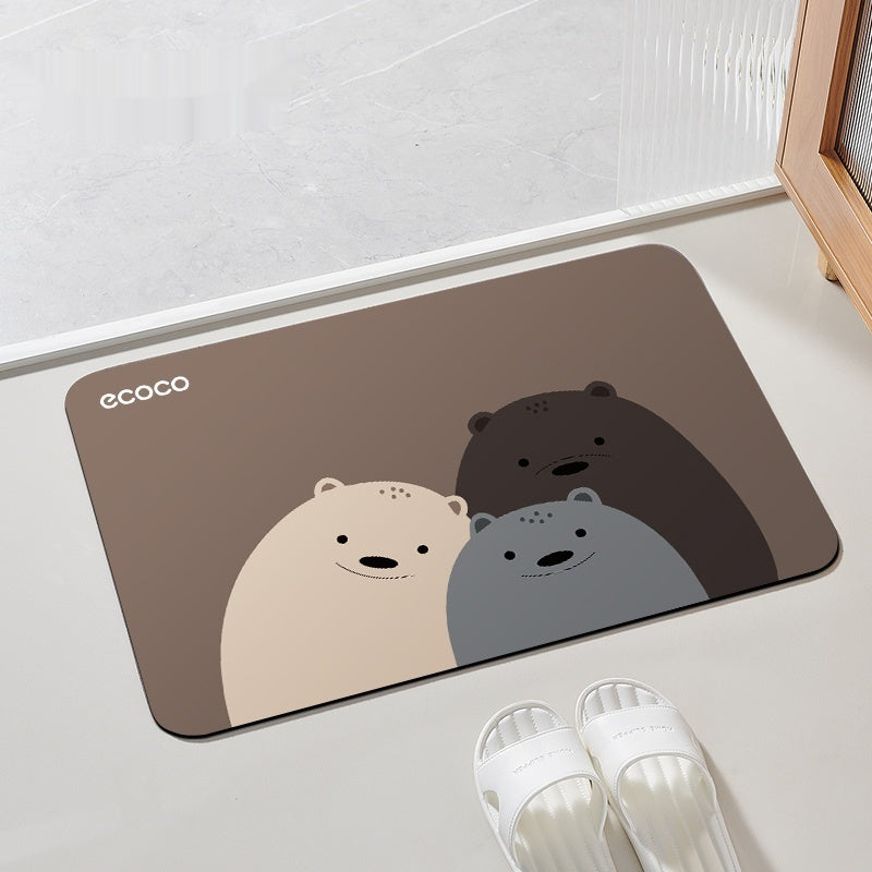 Diatom Mud Bathroom Floor Mat