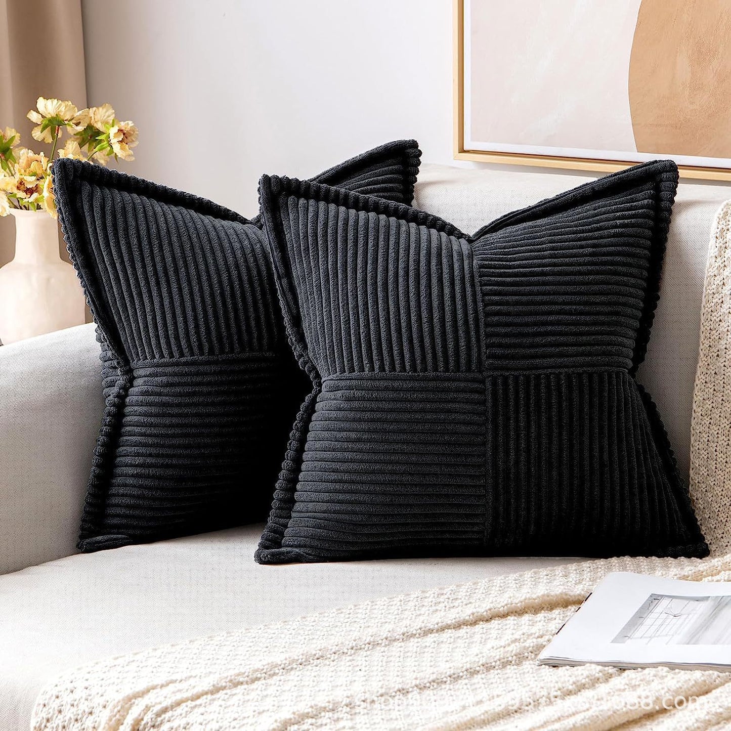 Decorative throw pillow covers