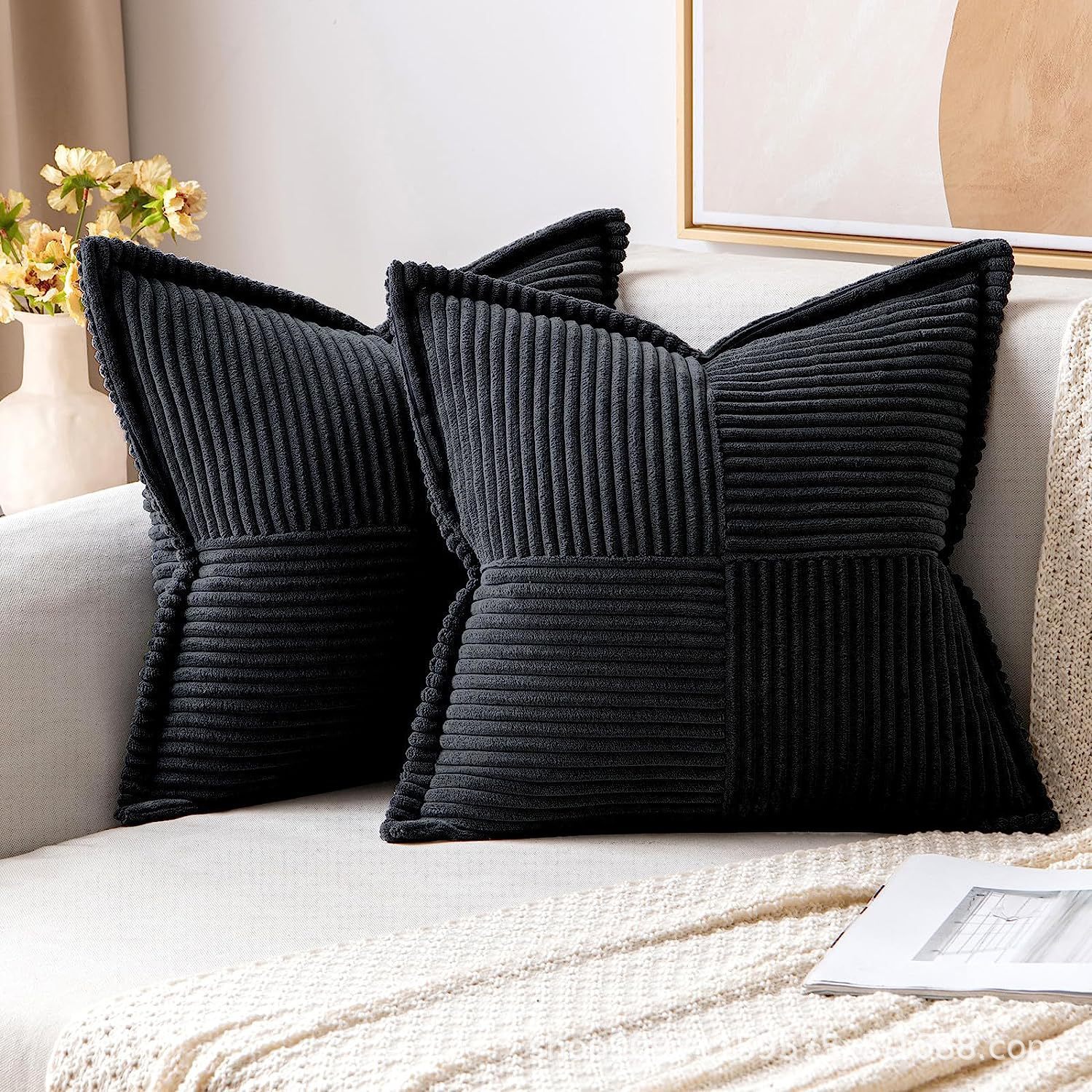 Decorative throw pillow covers
