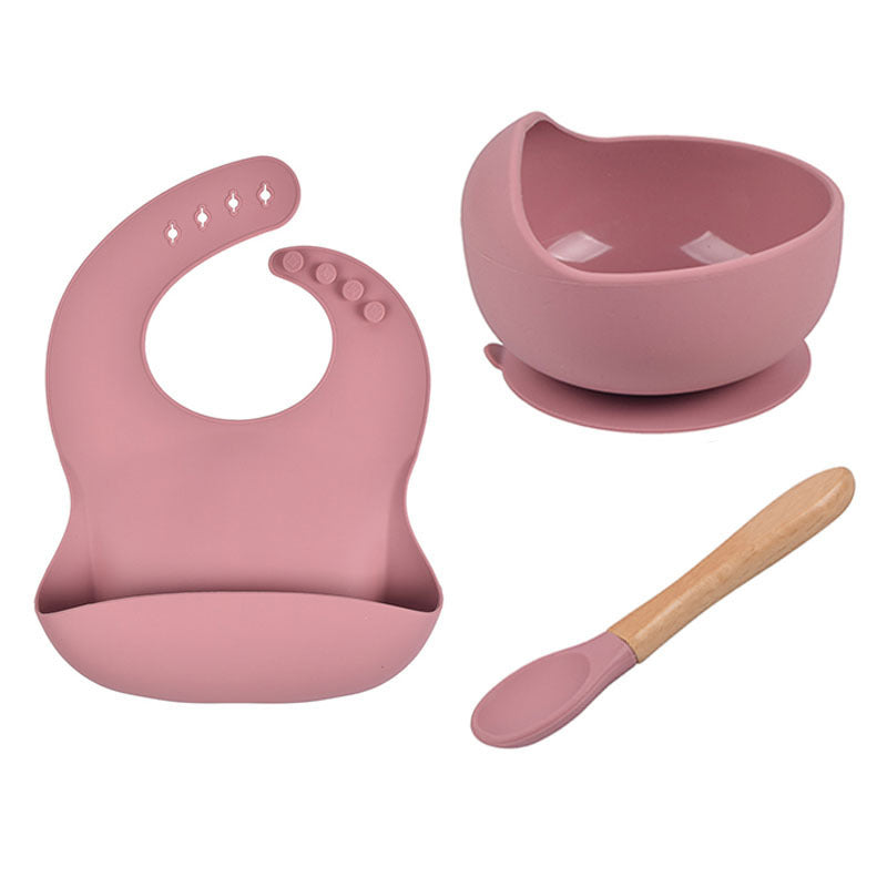 Silicone bib and spoon

Wooden baby spoon

