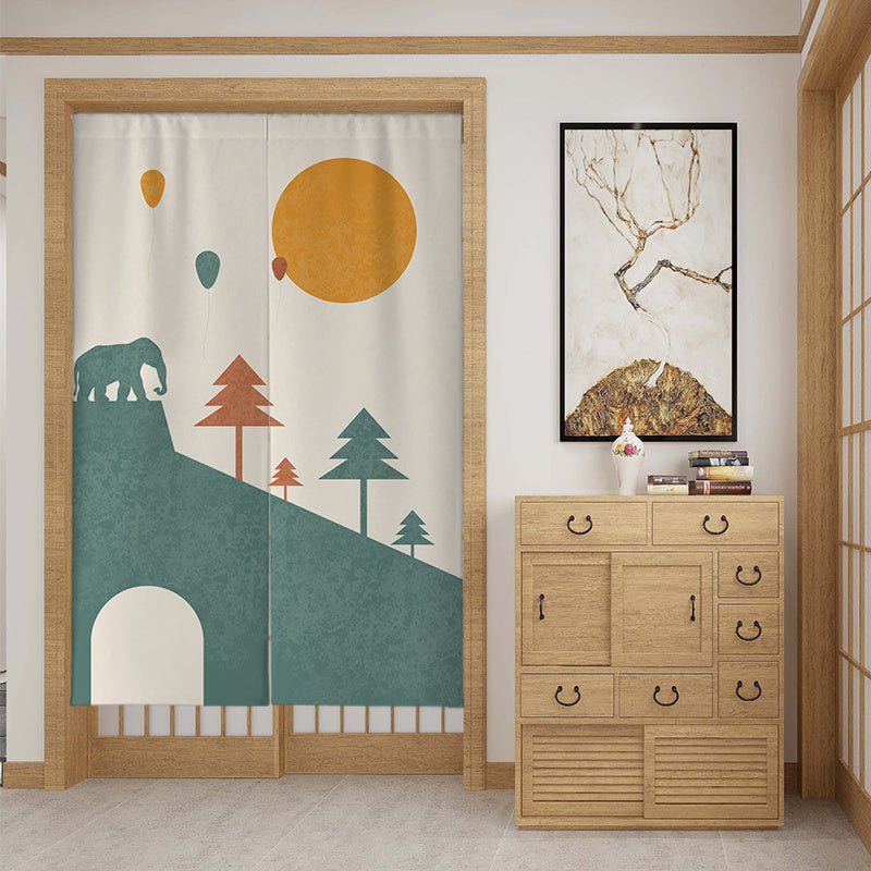 Custom Fabric Door Partition Curtain – Stylish Room Divider with Modern Utility - AVENWU