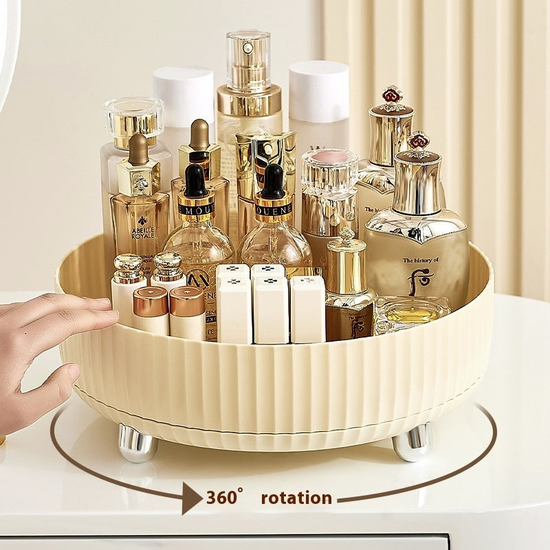 Rotating Plastic Makeup & Skincare Storage Box