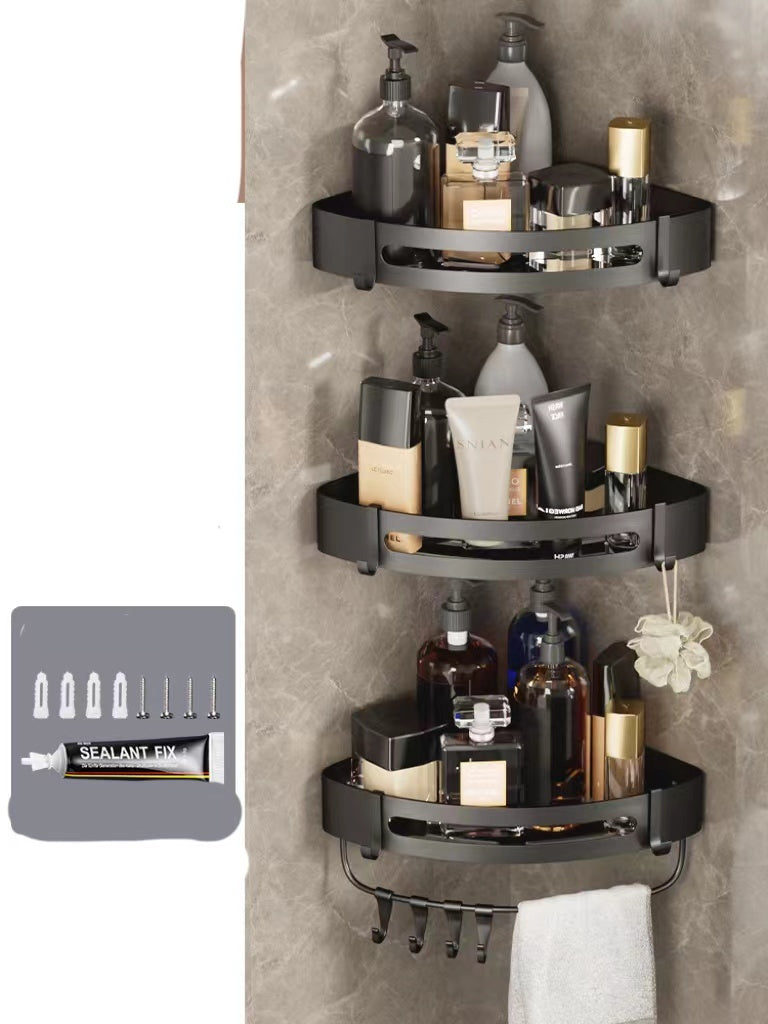 Hanging bathroom storage rack