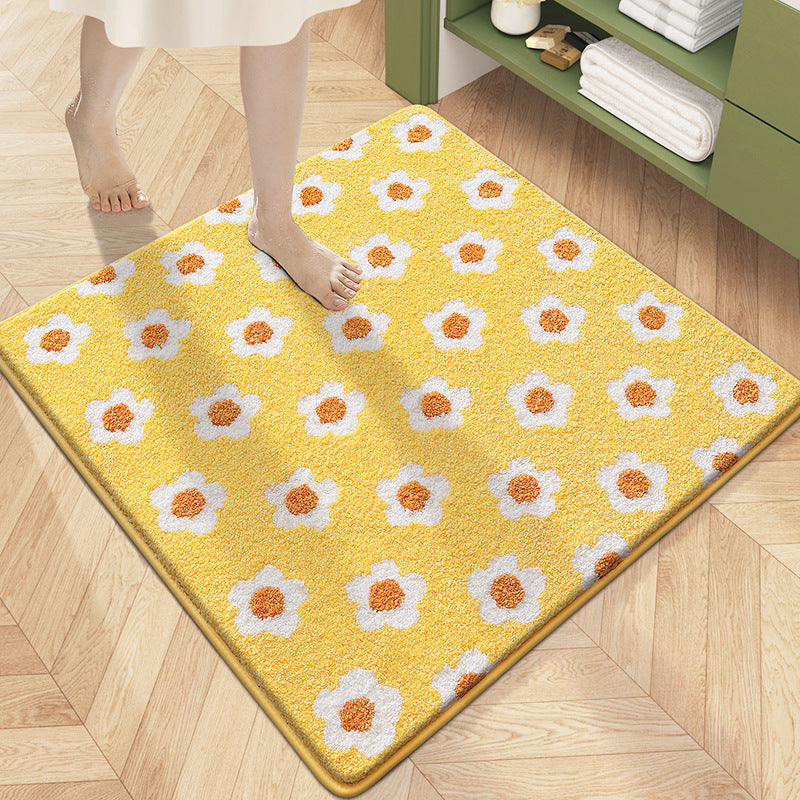 Absorbent floor mat


