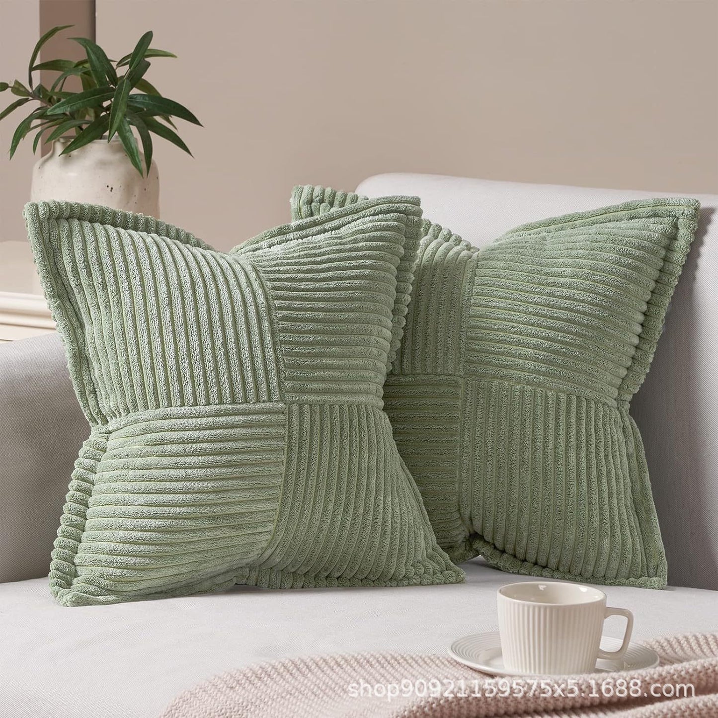 Decorative throw pillow covers