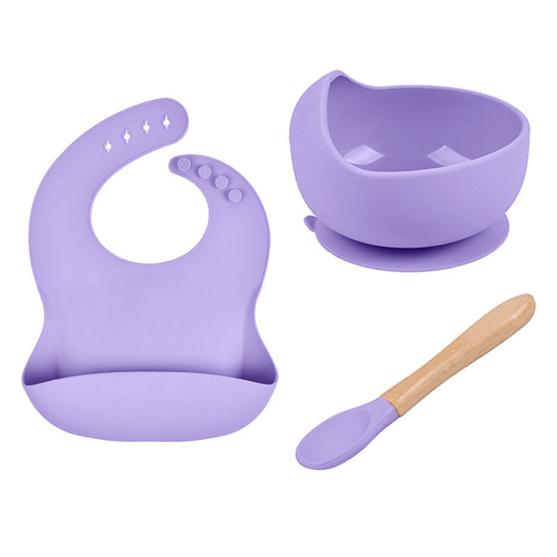 Silicone bib and spoon

Wooden baby spoon

