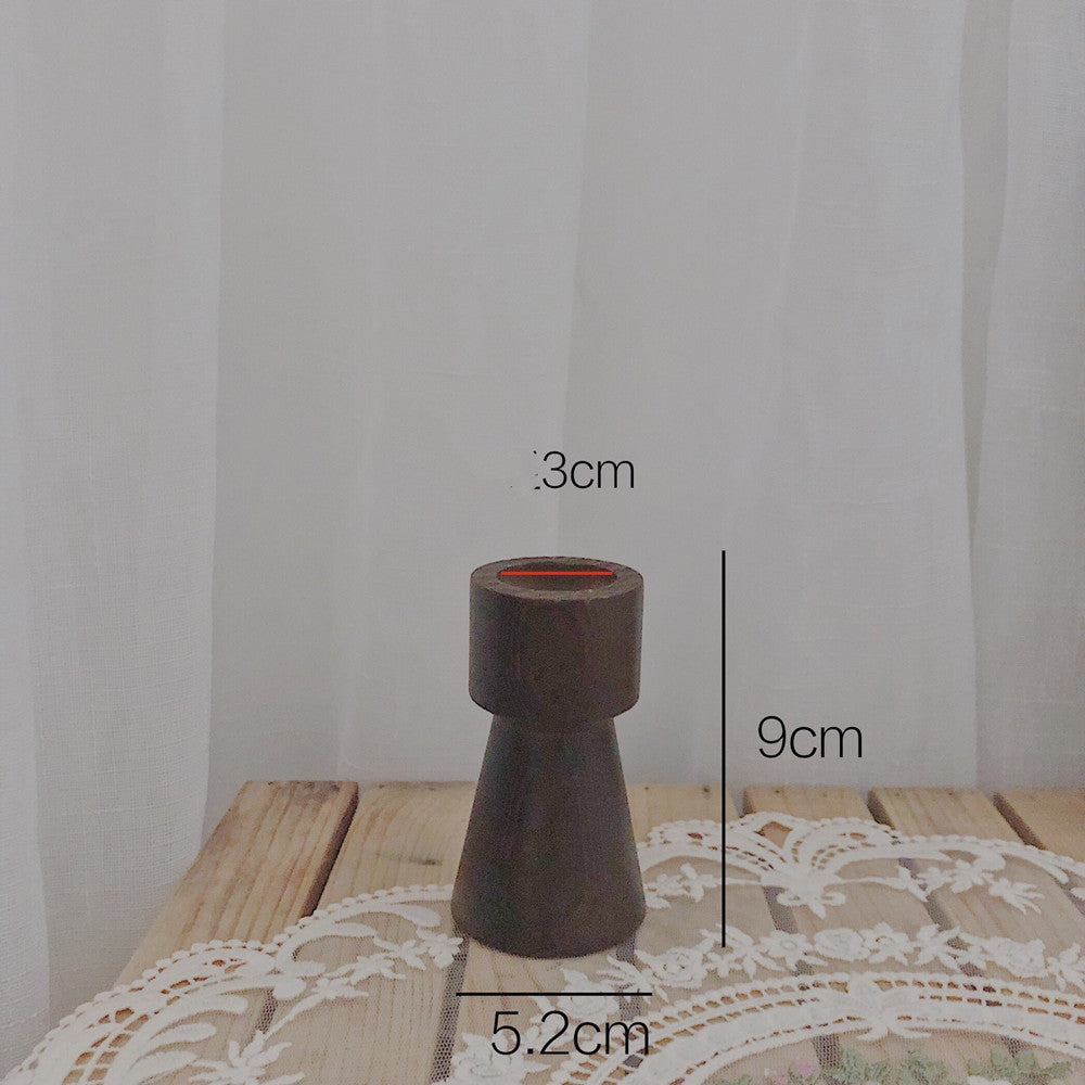 wooden candle holder

