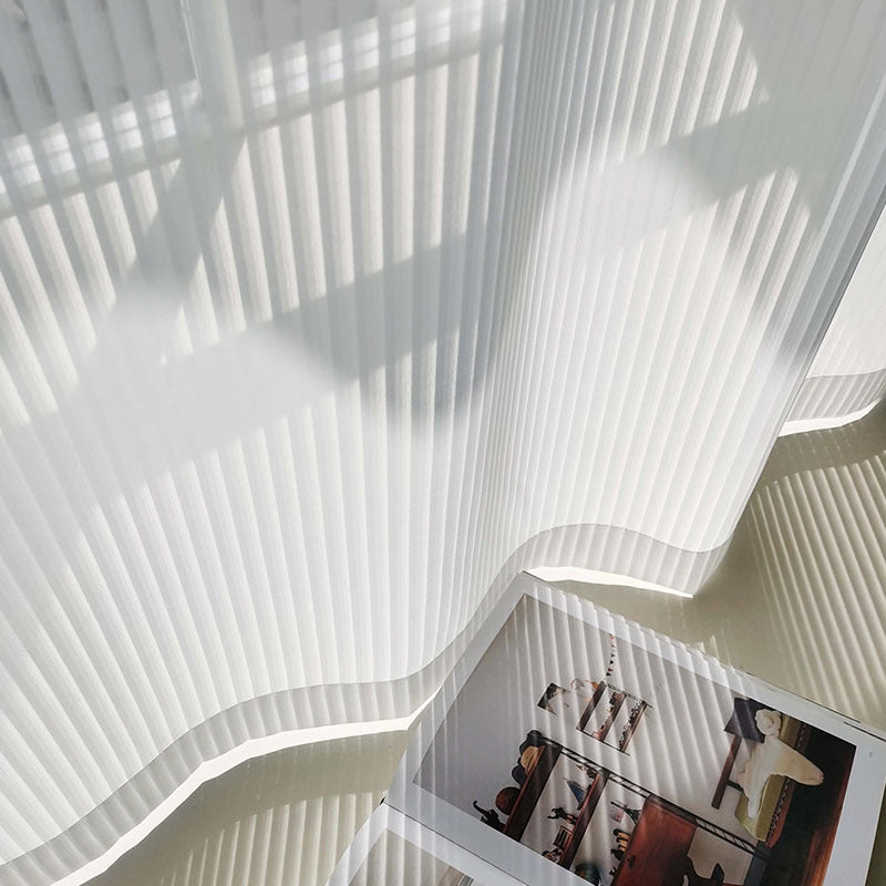 Minimalist Vertical Blinds in White – Ideal for Living Room, Office & Bedroom - AVENWU