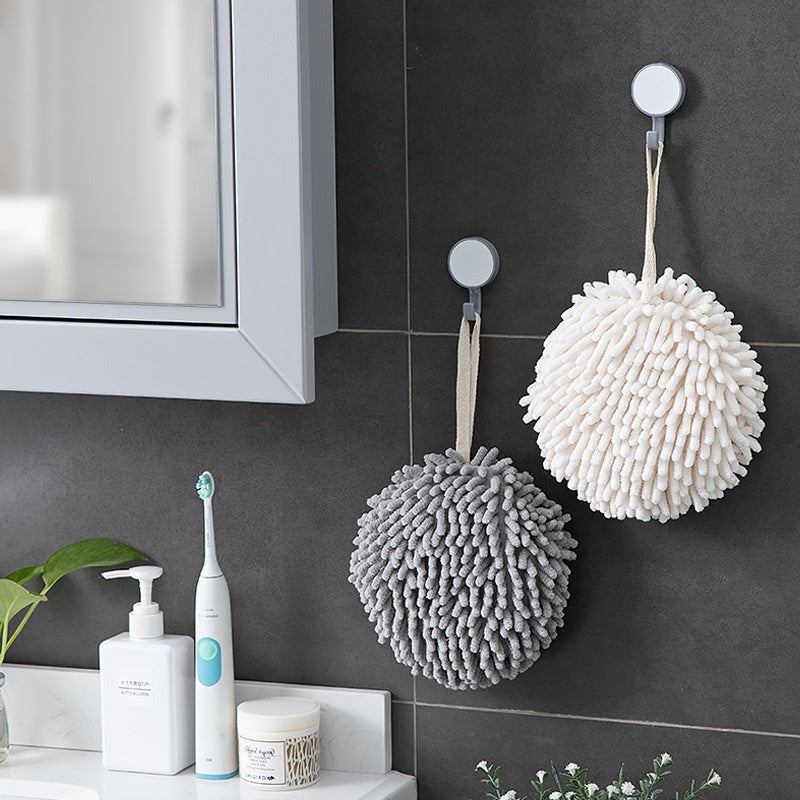 Absorbent Hand-Wiping Ball – Quick-Dry Hanging Cloth for Kitchen & Bathroom Use - AVENWU