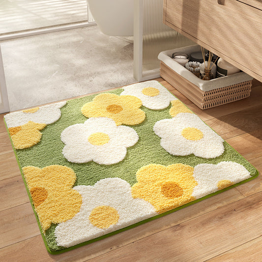 Absorbent floor mat

