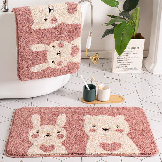 Absorbent household rug

