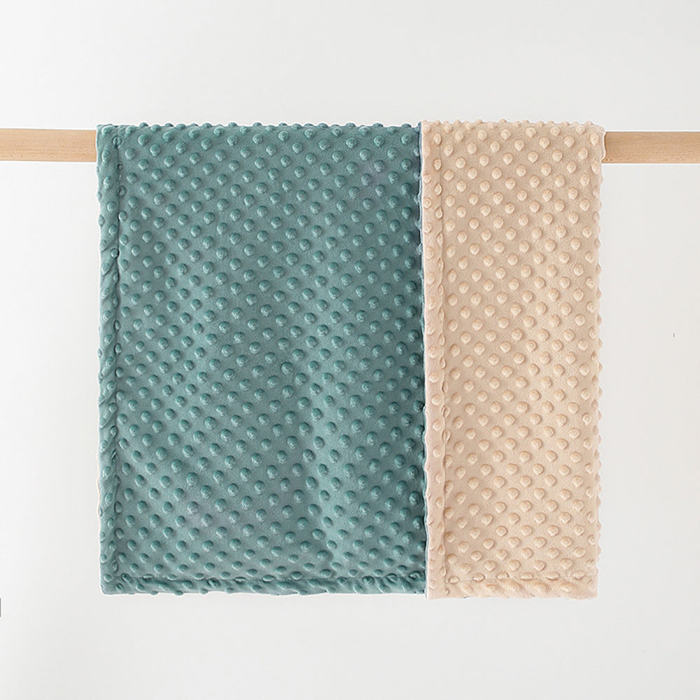 Dotted backing baby blanket

Receiving blanket for toddler

