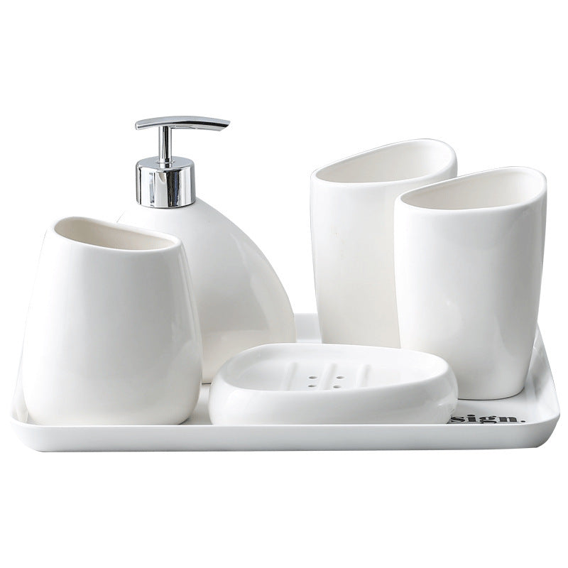 Bathroom mouthwash cup

