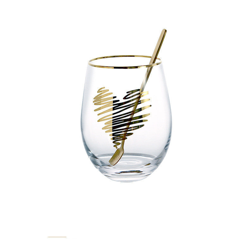 painted glass cup

