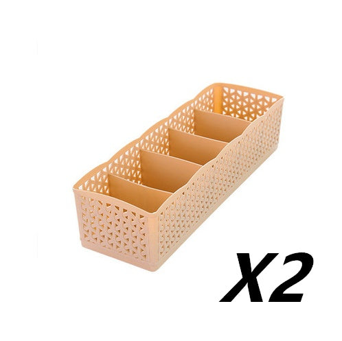 Stackable 5-Cell Drawer Organizer