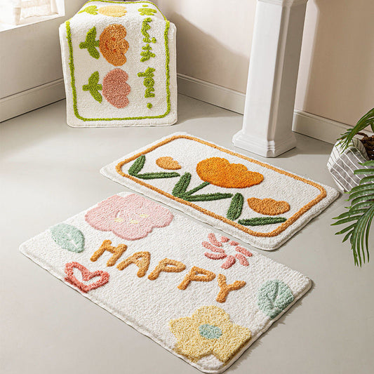 Bathroom absorbent mat

