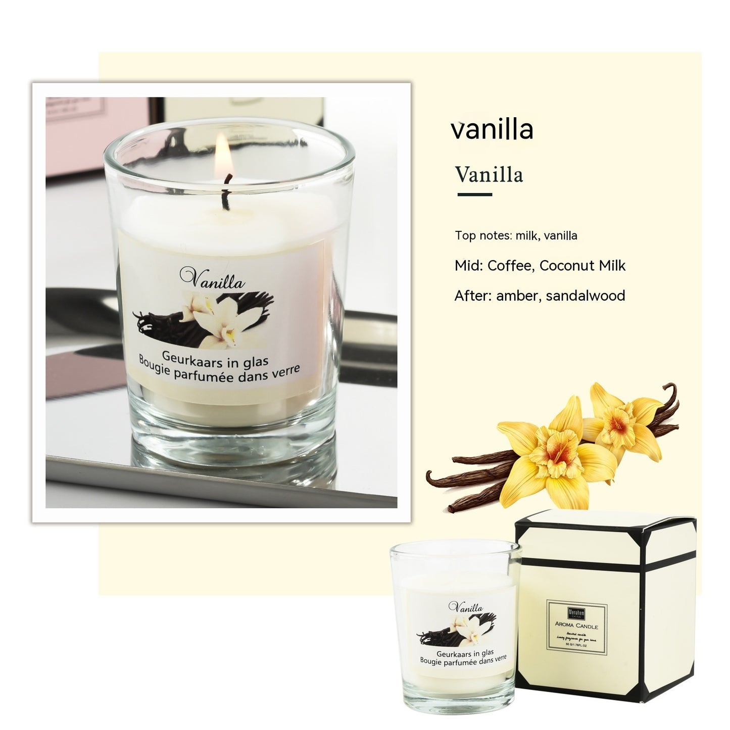 Romantic fragrance candle

