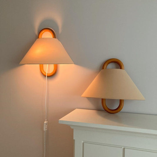 wood wall lamp