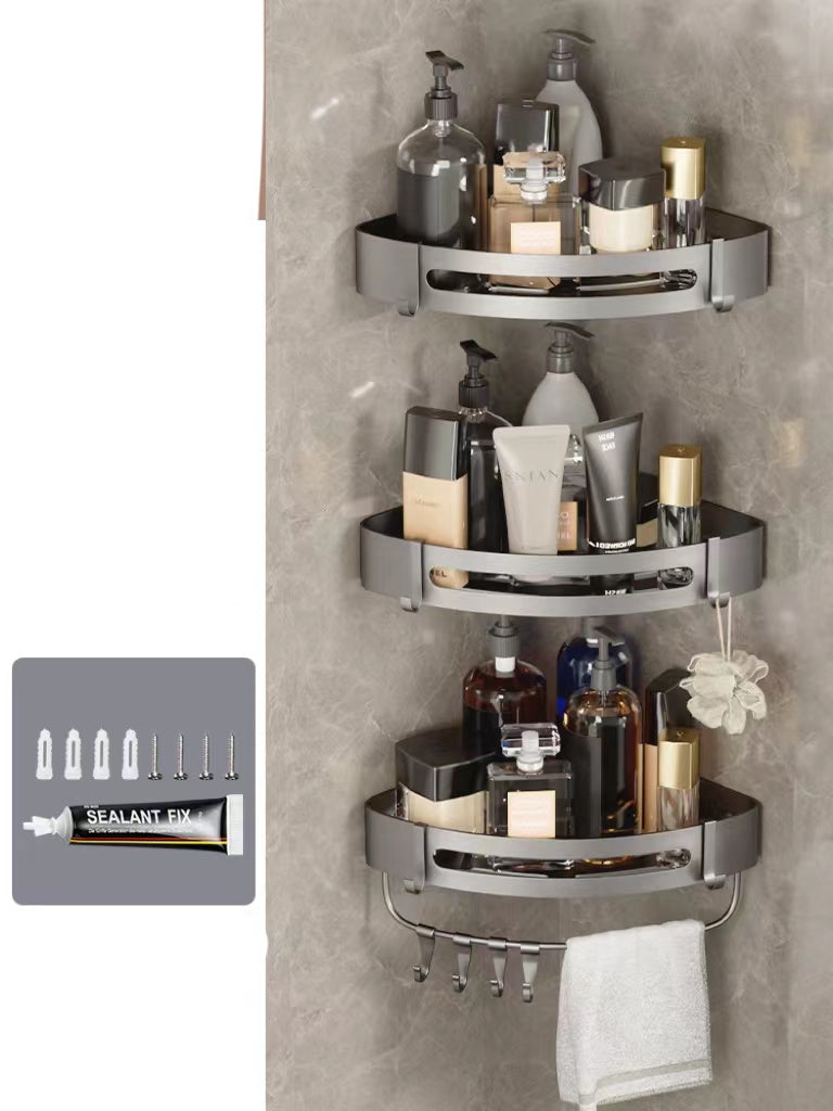 Hanging bathroom storage rack