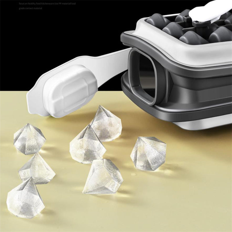 Portable silicone ice ball mold and water bottle for summer drinks.