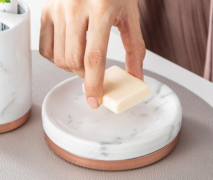 Bathroom ceramic organizer

