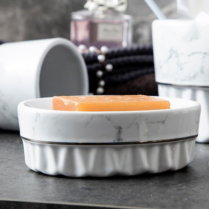 Ceramic vanity organizer