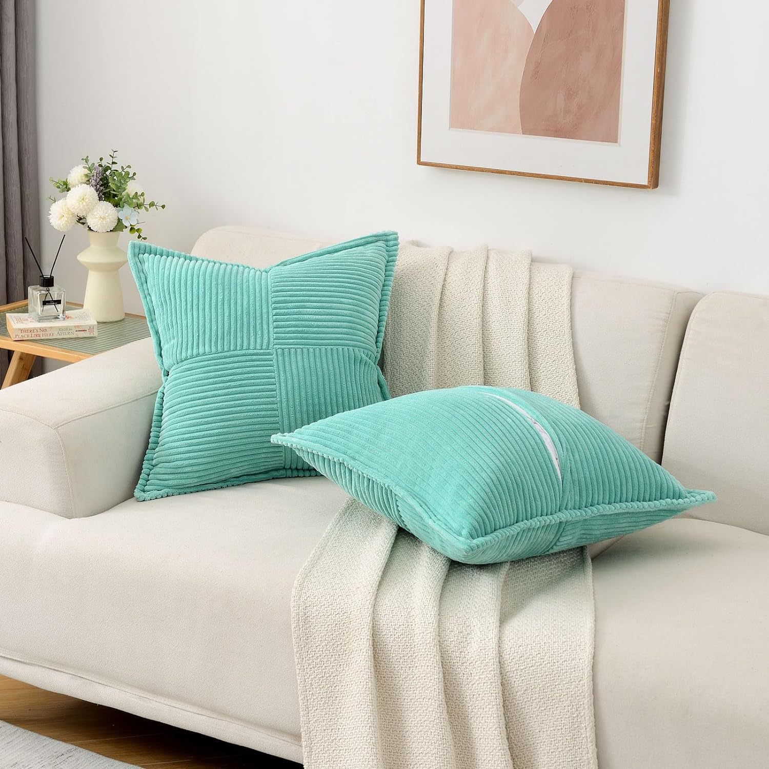 Decorative throw pillow covers