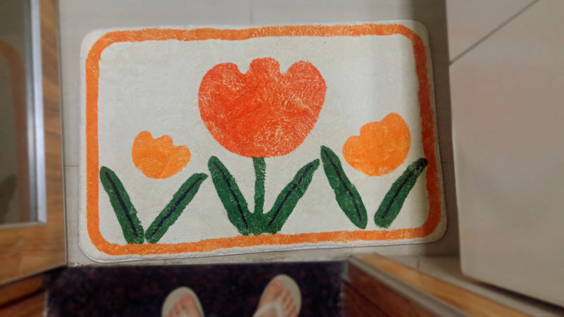 Bathroom absorbent mat

