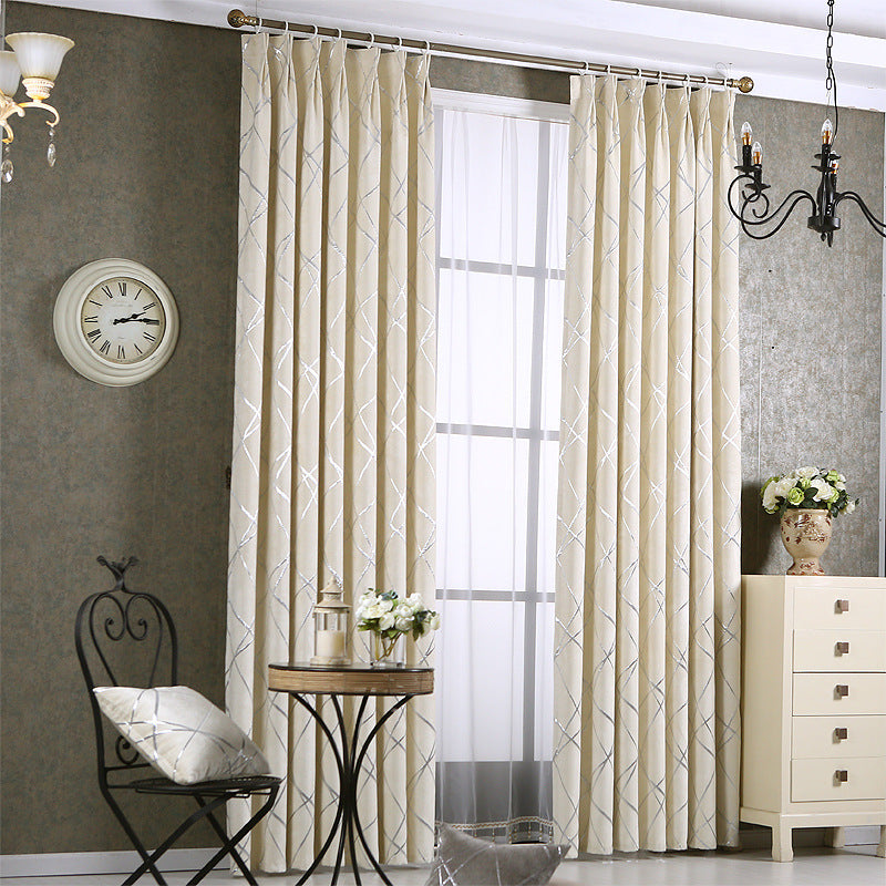 Chenille Blackout Curtains – Modern Light Luxury Style - AVENWU