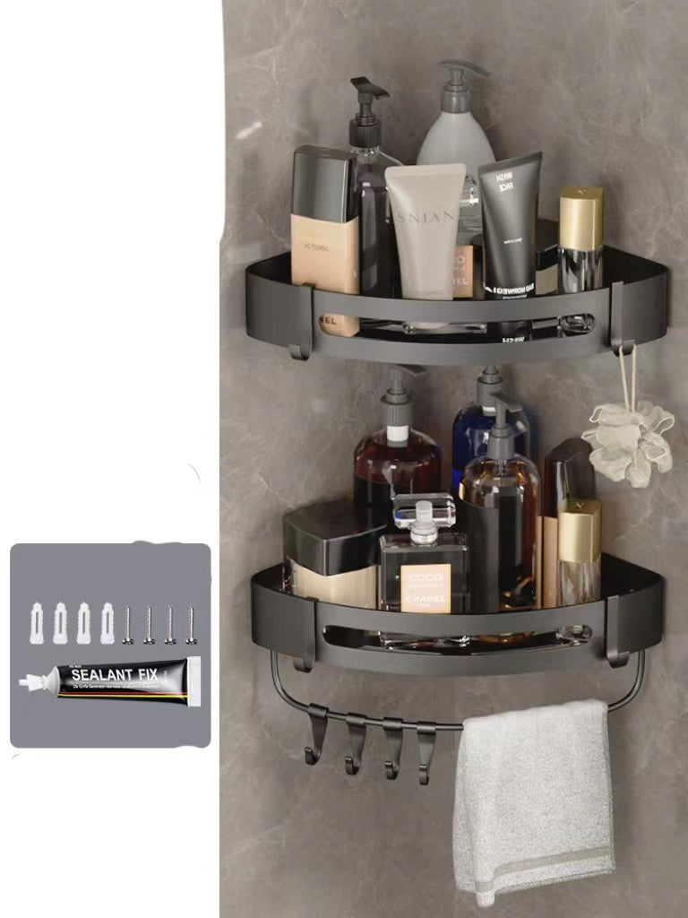 Hanging bathroom storage rack