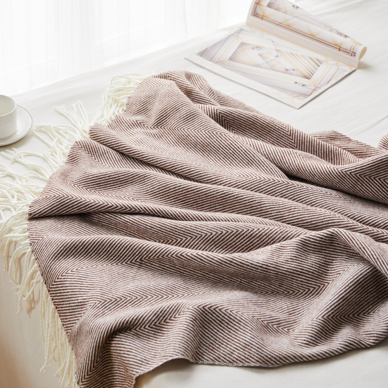 Woven jacquard throw

Wave pattern sofa blanket