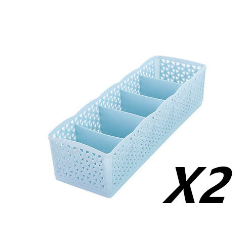 Stackable 5-Cell Drawer Organizer