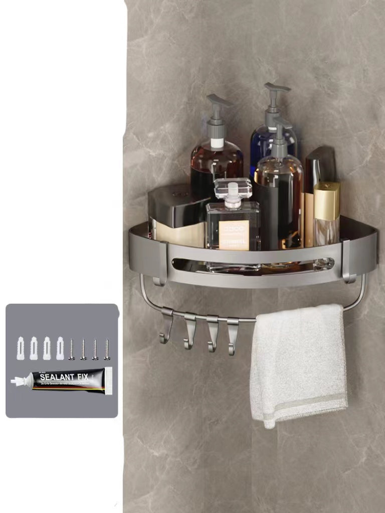 Hanging bathroom storage rack