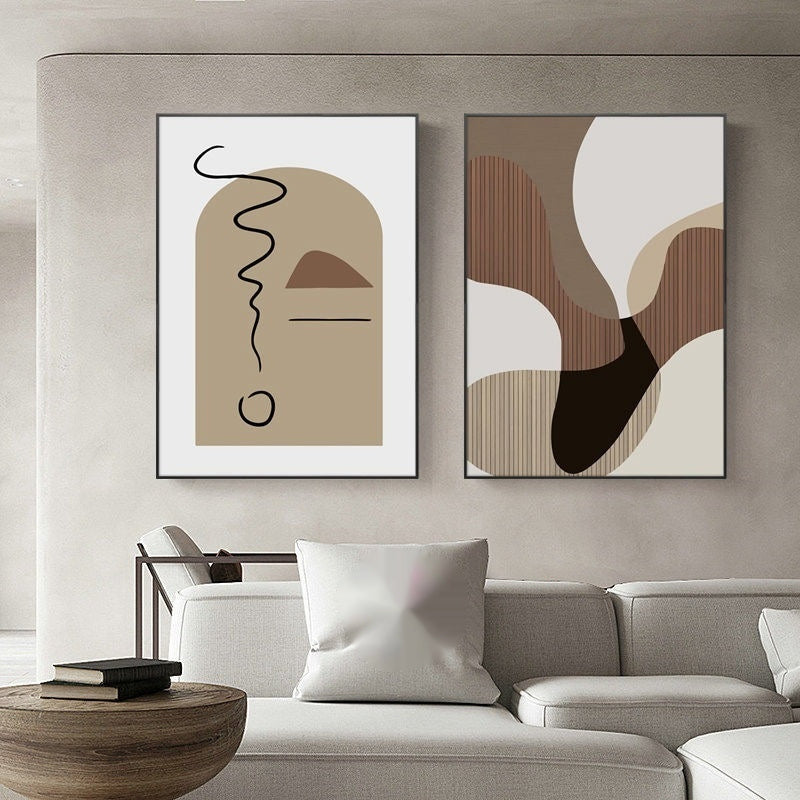 sofa background wall art

