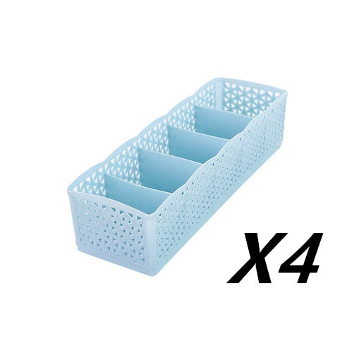 Stackable 5-Cell Drawer Organizer
