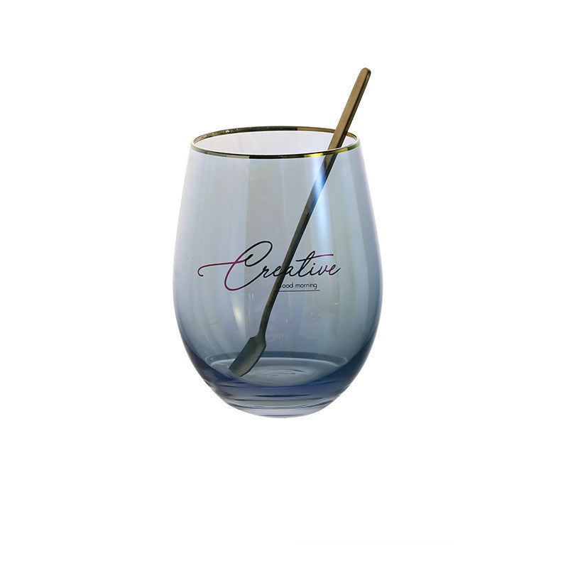 painted glass cup
