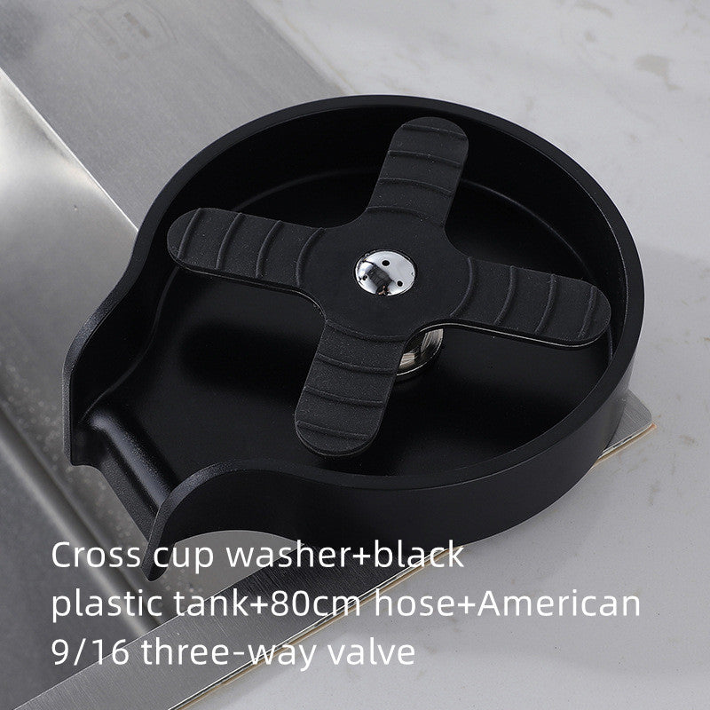 Premium cup washer with sink attachment for quick glass rinsing.