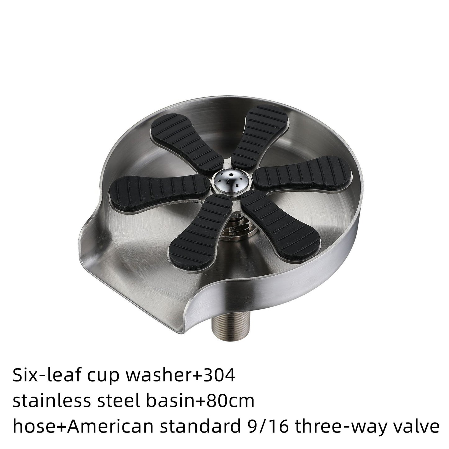 Premium cup washer with sink attachment for quick glass rinsing.