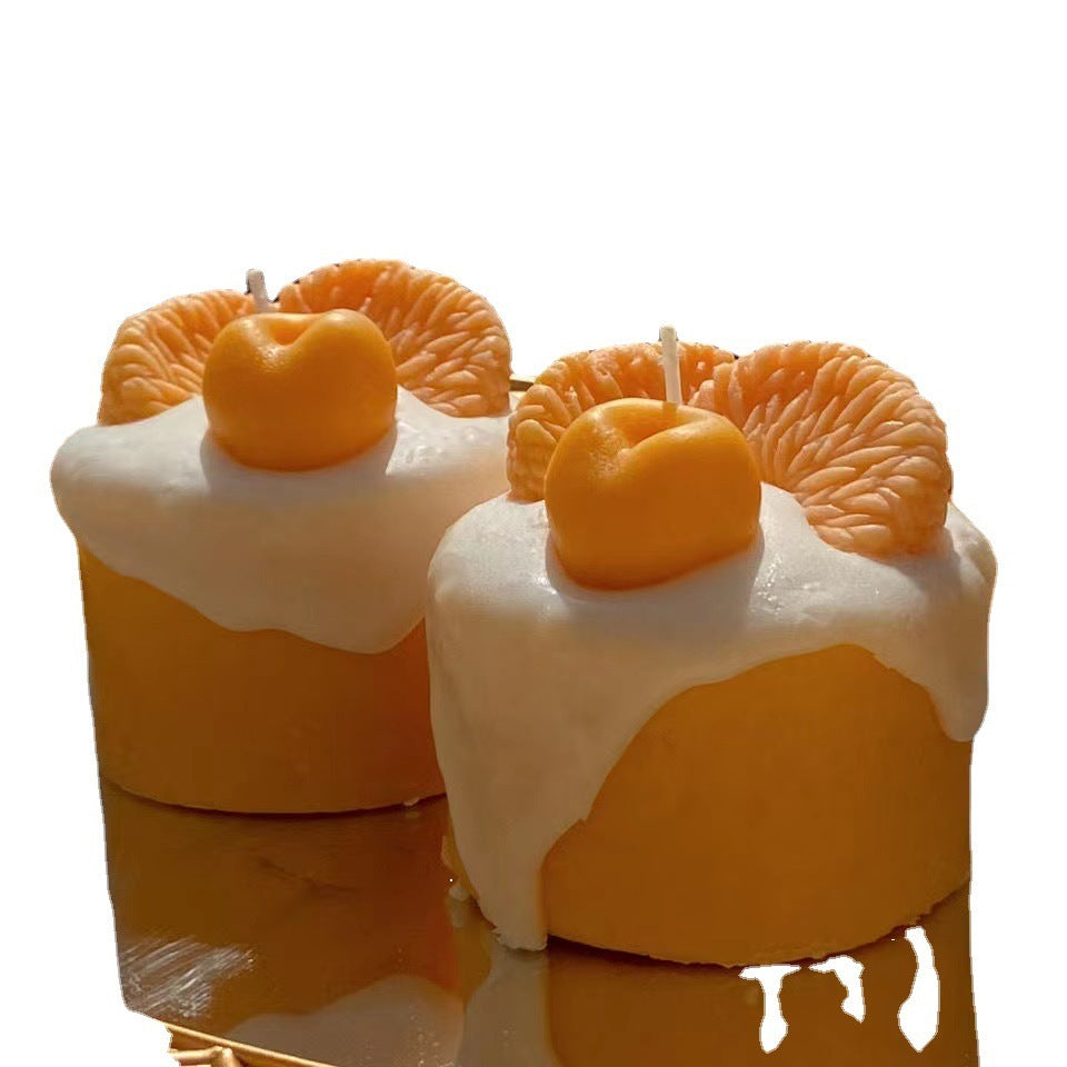 Cute cream candle

