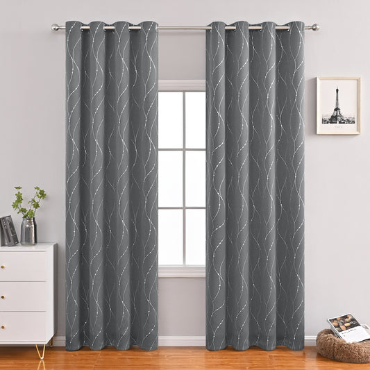 Modern Minimalist Decorative Blackout Curtains – Sleek Light-Blocking Design - AVENWU