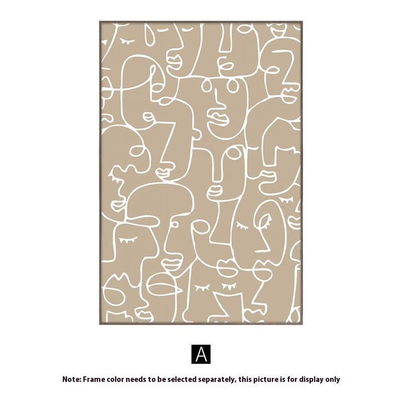sofa background wall art


