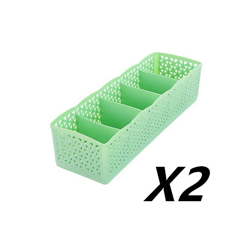 Stackable 5-Cell Drawer Organizer