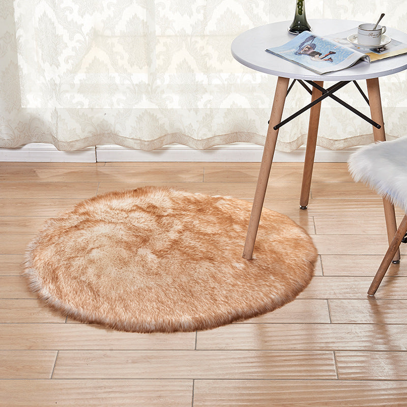 Plush carpet in a cozy home living room with modern furniture and warm lighting

