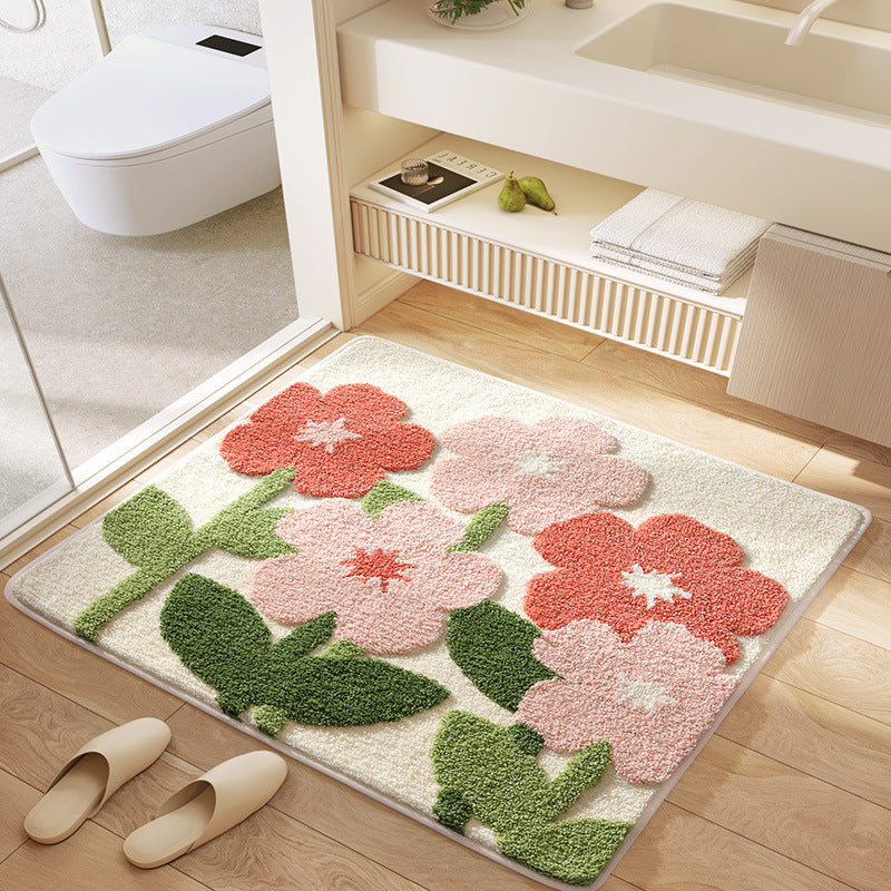 Absorbent floor mat

