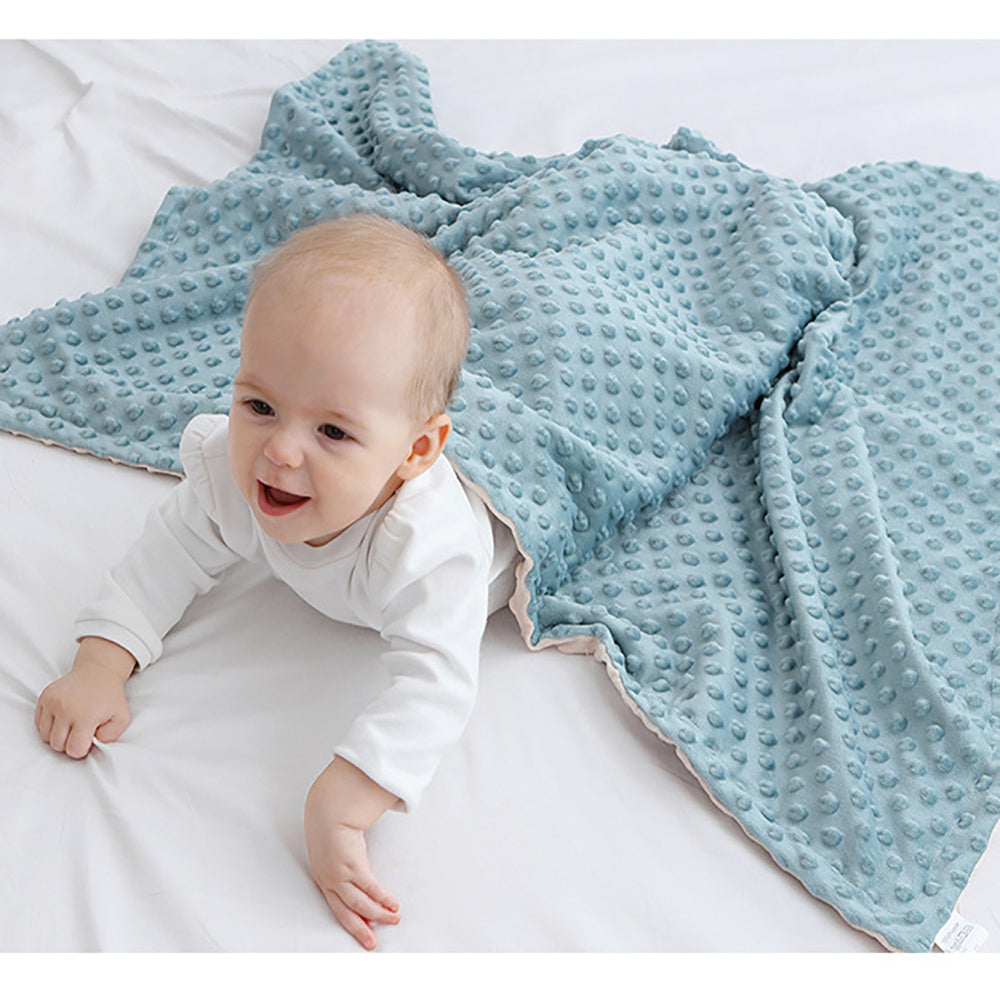 Dotted backing baby blanket

Receiving blanket for toddler

